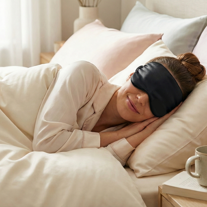 Masque de sommeil en soie